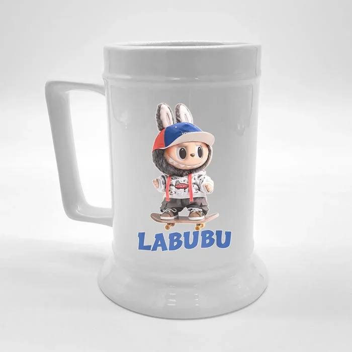 Labubu Lover Cute Labubu Party Meme Front & Back Beer Stein