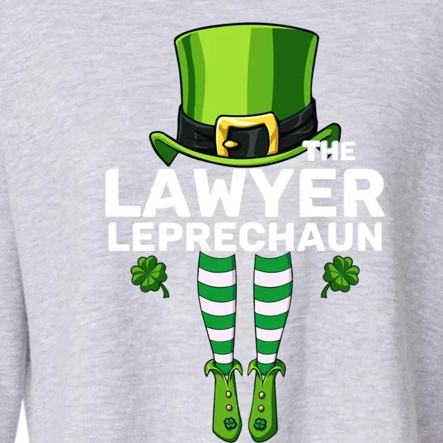 Lawyer Leprechaun Costume Gift Cute Gift Matching Family Gift Cropped Pullover Crew