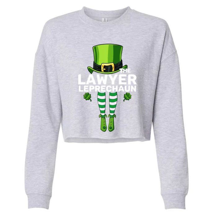 Lawyer Leprechaun Costume Gift Cute Gift Matching Family Gift Cropped Pullover Crew