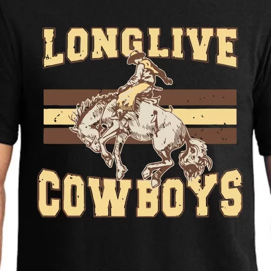 Long Live Cowboys Western Pajama Set