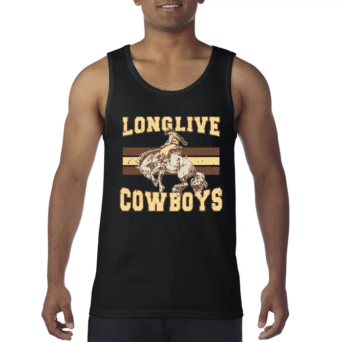 Long Live Cowboys Western Tank Top