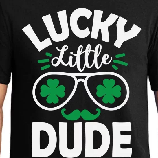 Lucky Little Dude Cute St Patrick's Day Four Leaf Clover Great Gift Pajama Set