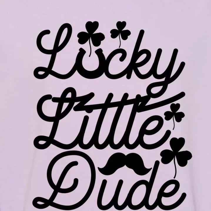 Lucky Little Dude Funny Graphic St Patricks Day Funny Gift Funny Gift Garment-Dyed Sweatshirt