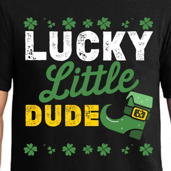 Lucky Little Dude Funny St Patricks Day Gift Pajama Set