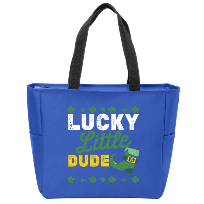 Lucky Little Dude Funny St Patricks Day Gift Zip Tote Bag