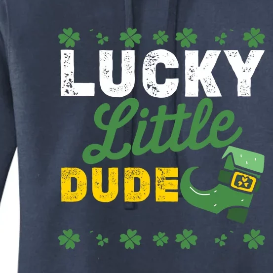 Lucky Little Dude Funny St Patricks Day Gift Women's Pullover Hoodie