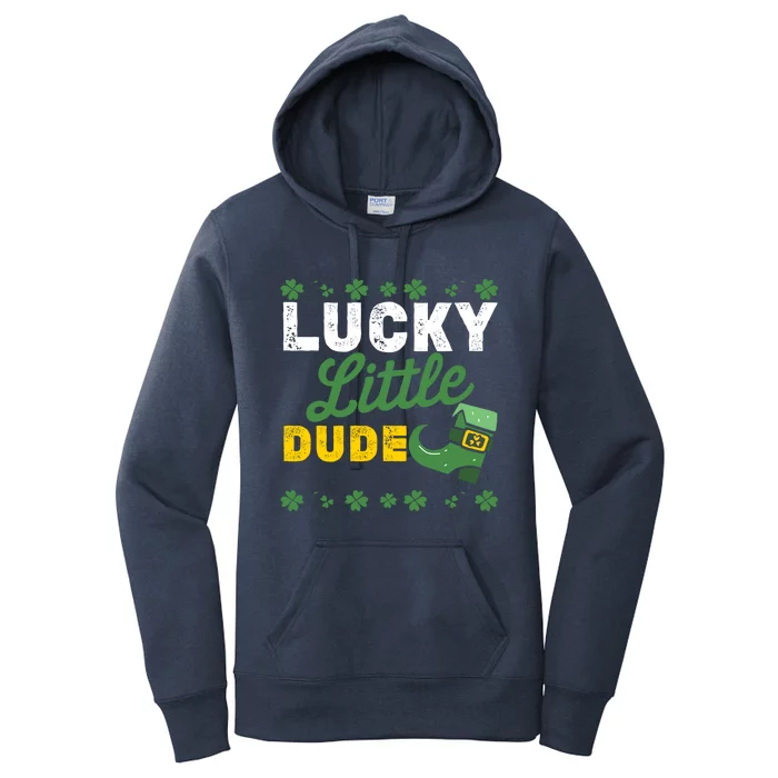 Lucky Little Dude Funny St Patricks Day Gift Women's Pullover Hoodie