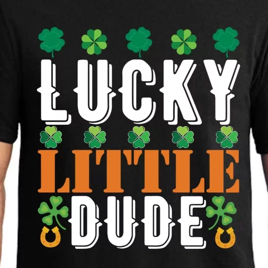 Lucky Little Dude Funny St Patrick' Day Gift Pajama Set