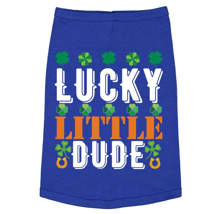 Lucky Little Dude Funny St Patrick' Day Gift Doggie Tank