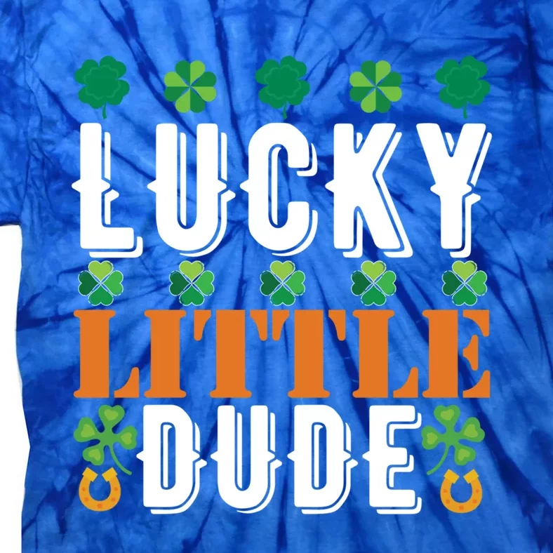 Lucky Little Dude Funny St Patrick' Day Gift Tie-Dye T-Shirt