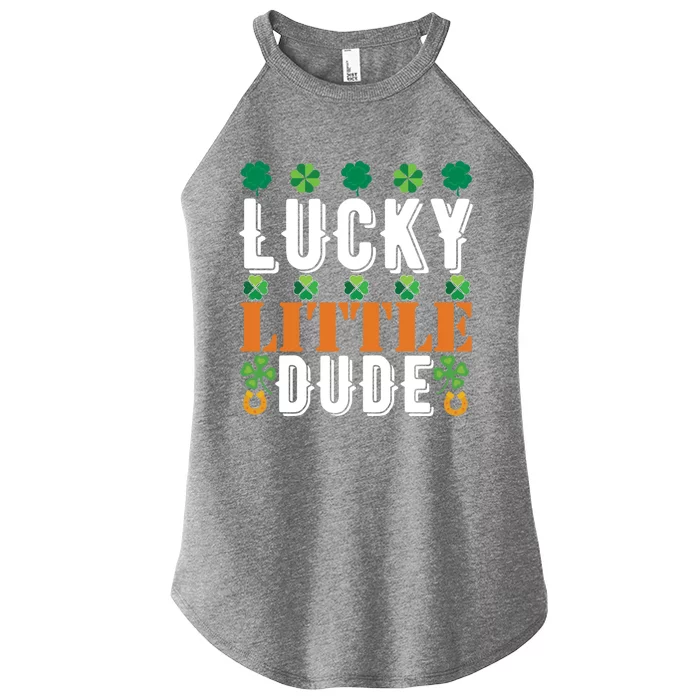 Lucky Little Dude Funny St Patrick' Day Gift Women’s Perfect Tri Rocker Tank