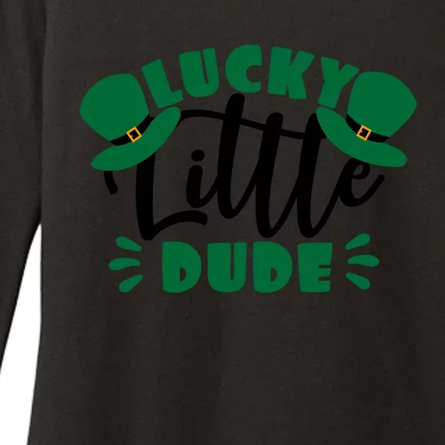 Lucky Little Dude St Patrick's Day Costume Short Sleeve Gift Womens CVC Long Sleeve Shirt