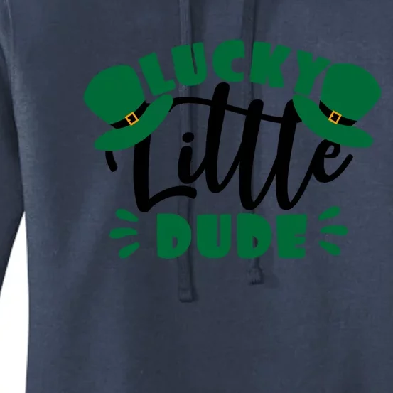 Lucky Little Dude St Patrick's Day Costume Short Sleeve Gift Women's Pullover Hoodie