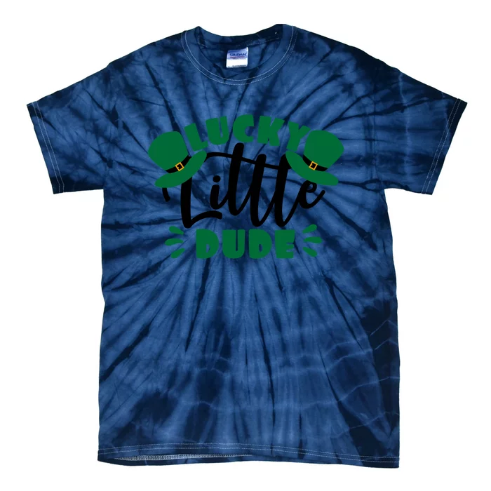 Lucky Little Dude St Patrick's Day Costume Short Sleeve Gift Tie-Dye T-Shirt