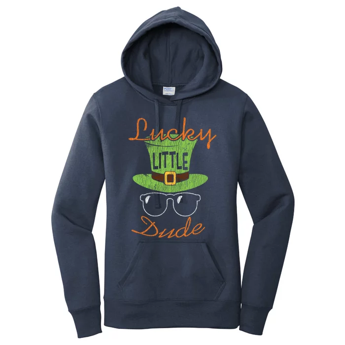 Lucky Little Dude St Patrick's Day Matching Gift Funny Gift Women's Pullover Hoodie