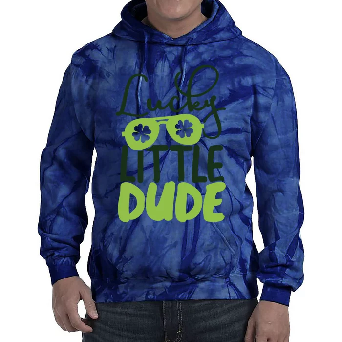 Lucky Little Dude St Patrick's Day Gift Tie Dye Hoodie