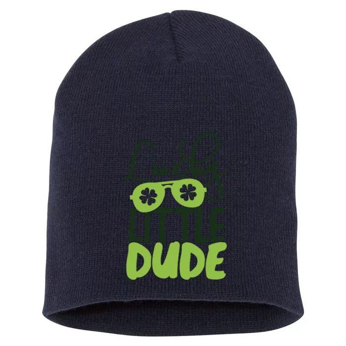 Lucky Little Dude St Patrick's Day Gift Short Acrylic Beanie