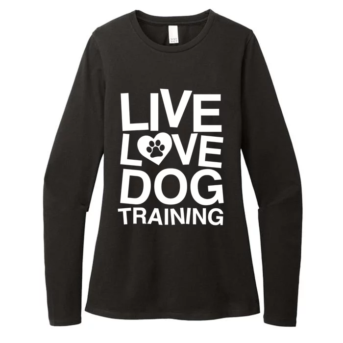 Live Love Dog Training Funny Service Dog Trainer Gift Womens CVC Long Sleeve Shirt