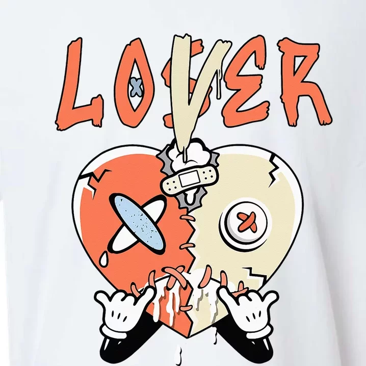 Loser Lover Drip Heart Crimson Bliss 5s Matching Sueded Cloud Jersey T-Shirt