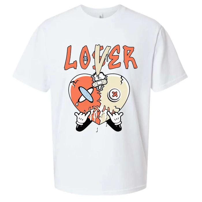 Loser Lover Drip Heart Crimson Bliss 5s Matching Sueded Cloud Jersey T-Shirt