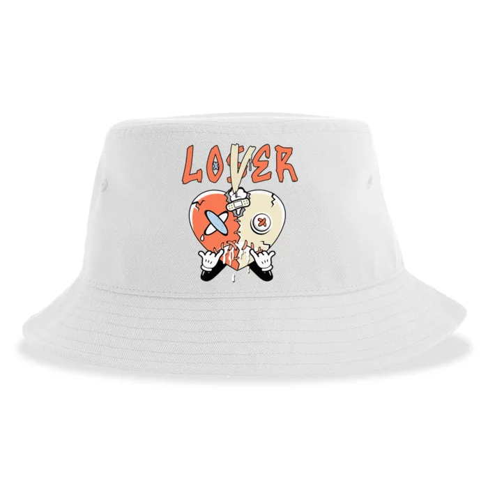 Loser Lover Drip Heart Crimson Bliss 5s Matching Sustainable Bucket Hat