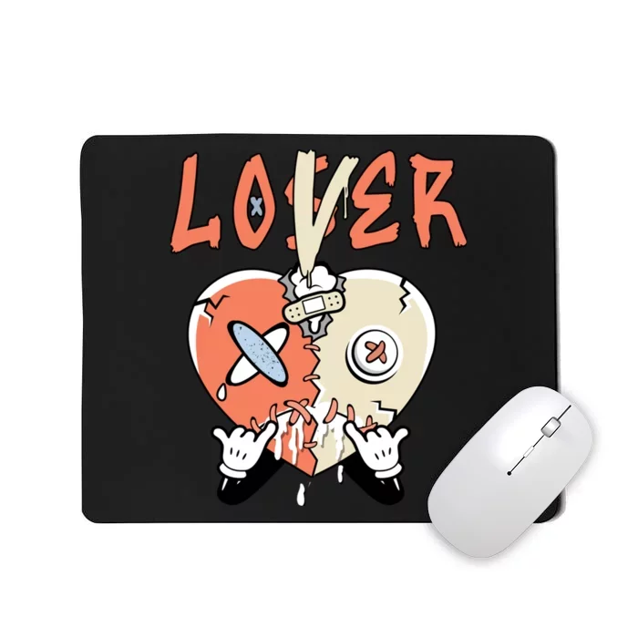 Loser Lover Drip Heart Crimson Bliss 5s Matching Mousepad