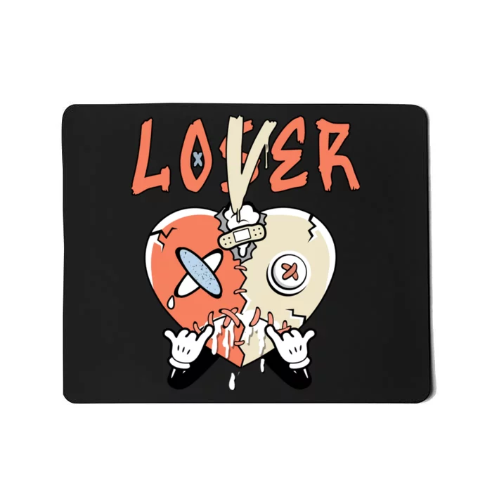 Loser Lover Drip Heart Crimson Bliss 5s Matching Mousepad