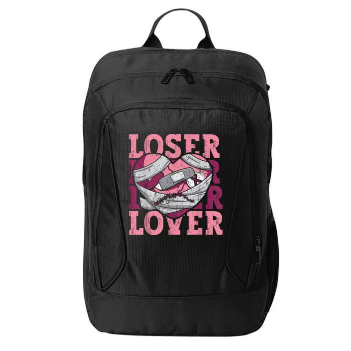 Lover Loser Dripping Heart Heartbreak Design Valentines City Backpack