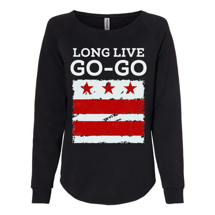 Long Live D.C. Gogo. Washington D.C. Womens California Wash Sweatshirt