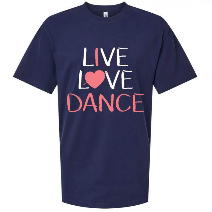 Live Love Dance Girl Cute Dancer Lover Gift Sueded Cloud Jersey T-Shirt