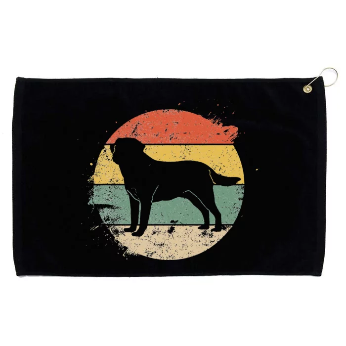 Labrador Lab Dog Yellow Black Labrador Retriever Grommeted Golf Towel