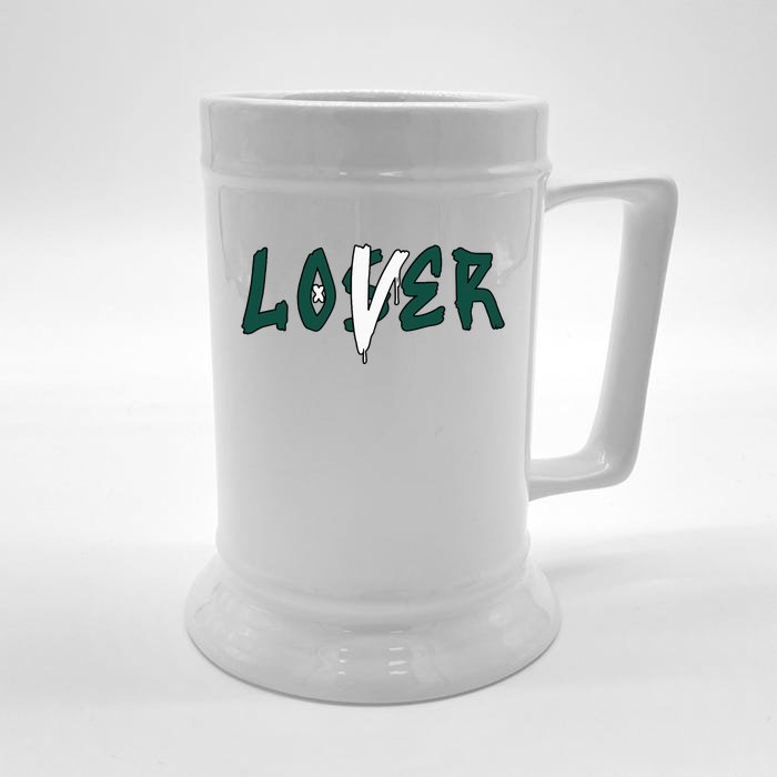 Loser Lover Drip Matching Oxidized Green 4s Front & Back Beer Stein