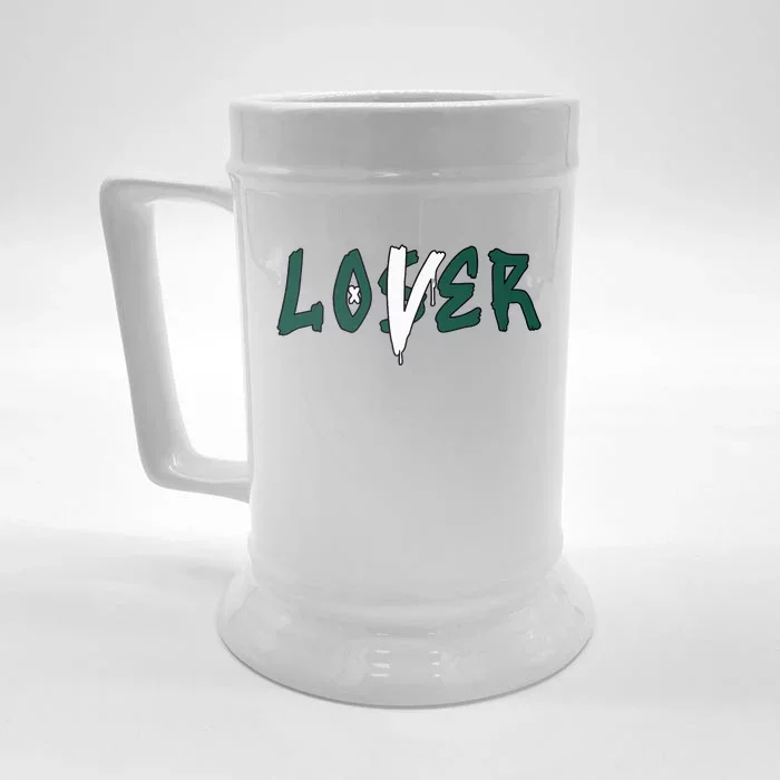 Loser Lover Drip Matching Oxidized Green 4s Front & Back Beer Stein