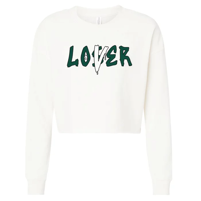 Loser Lover Drip Matching Oxidized Green 4s Cropped Pullover Crew