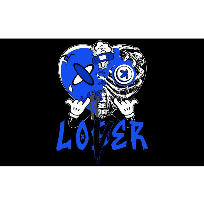 Loser Lover Dripping Heart Blue 5s Bumper Sticker