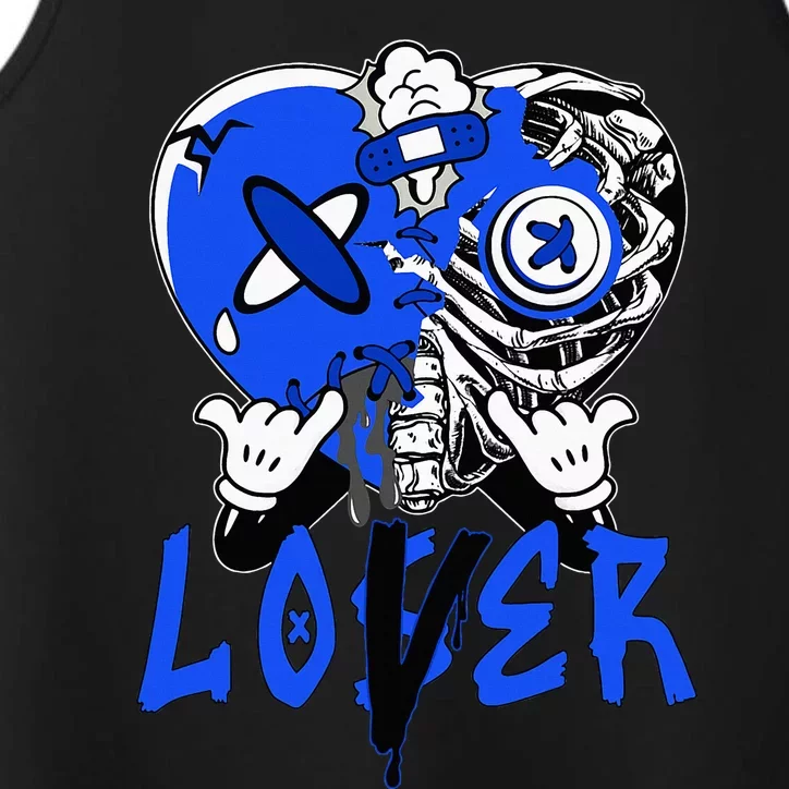 Loser Lover Dripping Heart Blue 5s Performance Tank