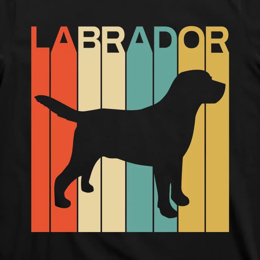 Labrador Lover Dog Lover Retro Dog Silhouette Dog T-Shirt