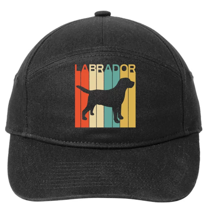 Labrador Lover Dog Lover Retro Dog Silhouette Dog 7-Panel Snapback Hat