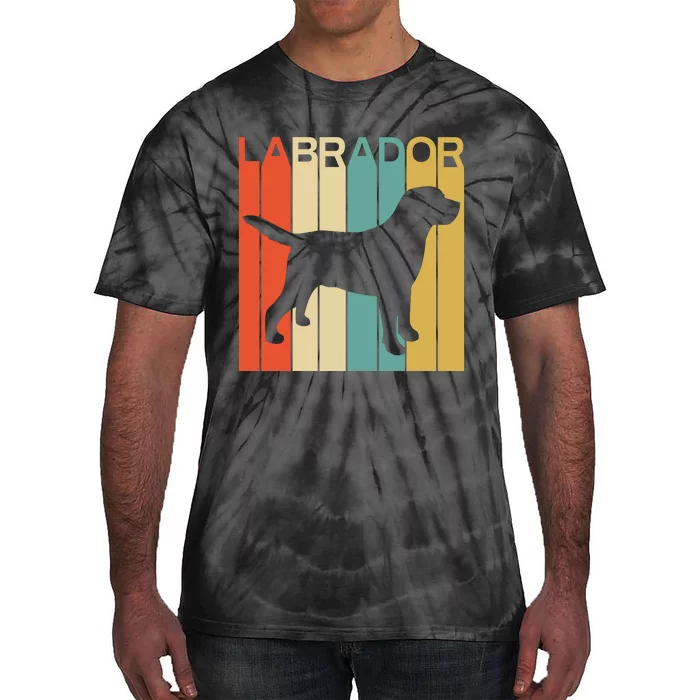 Labrador Lover Dog Lover Retro Dog Silhouette Dog Tie-Dye T-Shirt