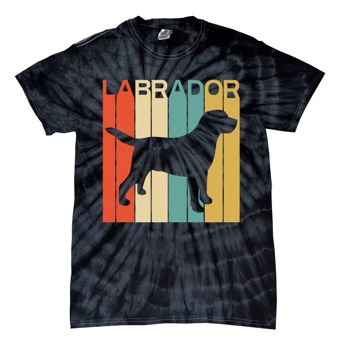 Labrador Lover Dog Lover Retro Dog Silhouette Dog Tie-Dye T-Shirt