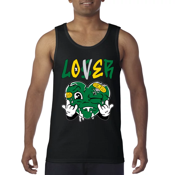 Loser Lover Drip Heart Green Yellow Matching Outfit Tank Top