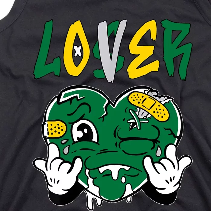 Loser Lover Drip Heart Green Yellow Matching Outfit Tank Top