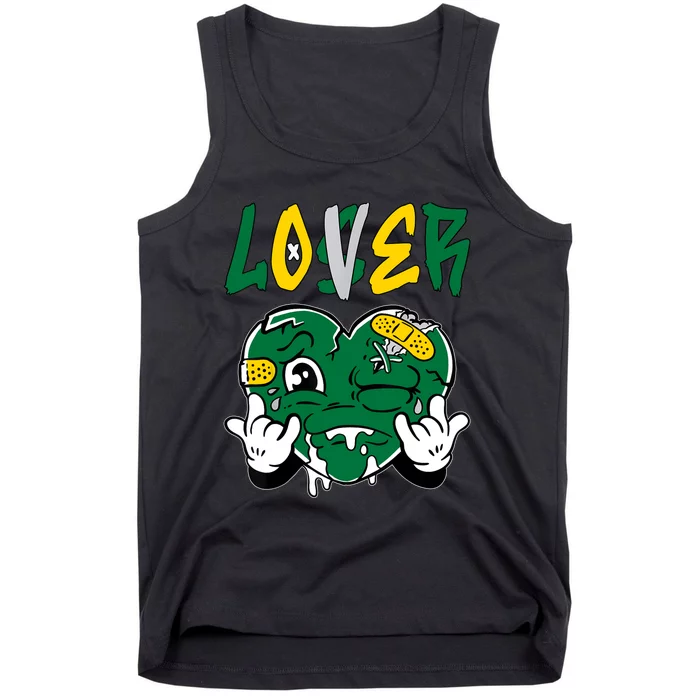 Loser Lover Drip Heart Green Yellow Matching Outfit Tank Top