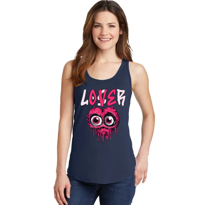 Loser Lover Drip Pink Heart Matching Outfit Ladies Essential Tank