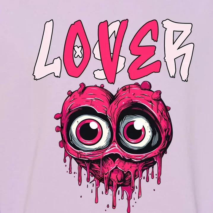 Loser Lover Drip Pink Heart Matching Outfit Garment-Dyed Sweatshirt