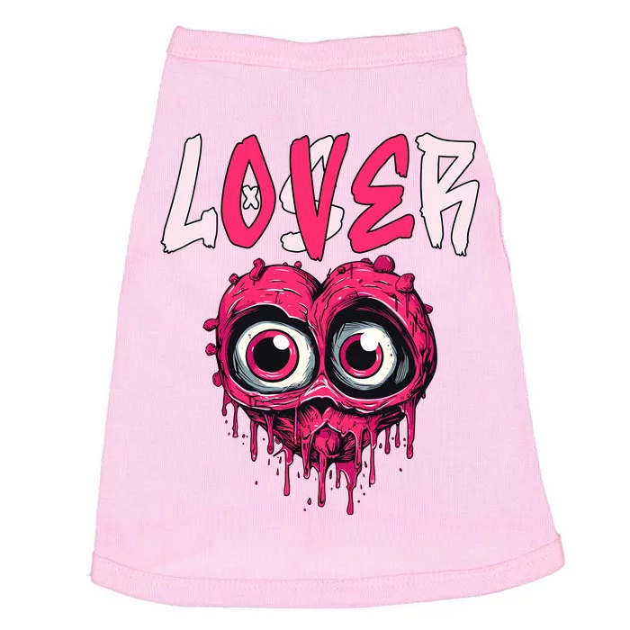 Loser Lover Drip Pink Heart Matching Outfit Doggie Tank