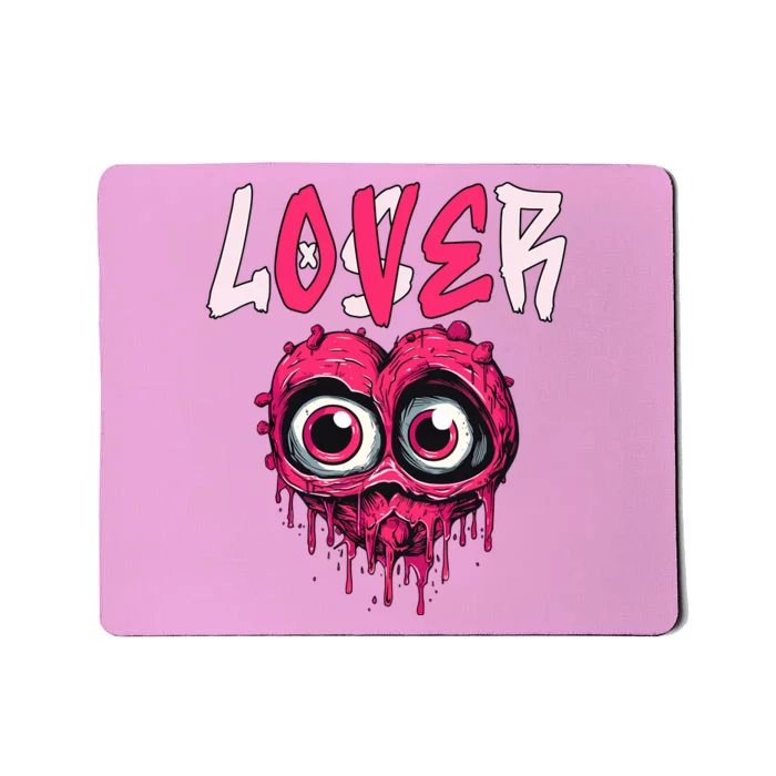 Loser Lover Drip Pink Heart Matching Outfit Mousepad