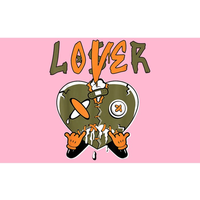 Loser Lover Drip Heart Olive Green 5s Matching Bumper Sticker