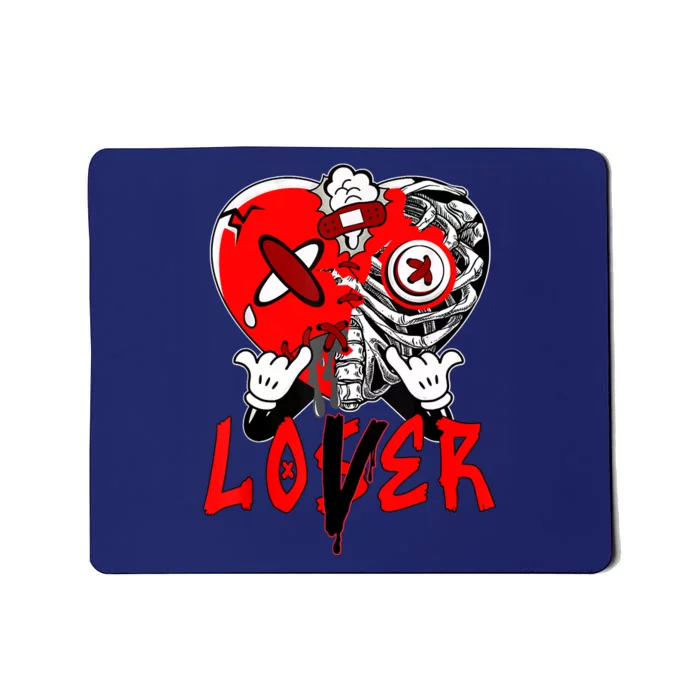 Loser Lover Dripping Heart Laser Red 5s Matching Mousepad