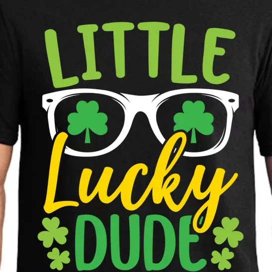 Little Lucky Dude Shamrock St Patricks Day Irish Pride Gift Pajama Set